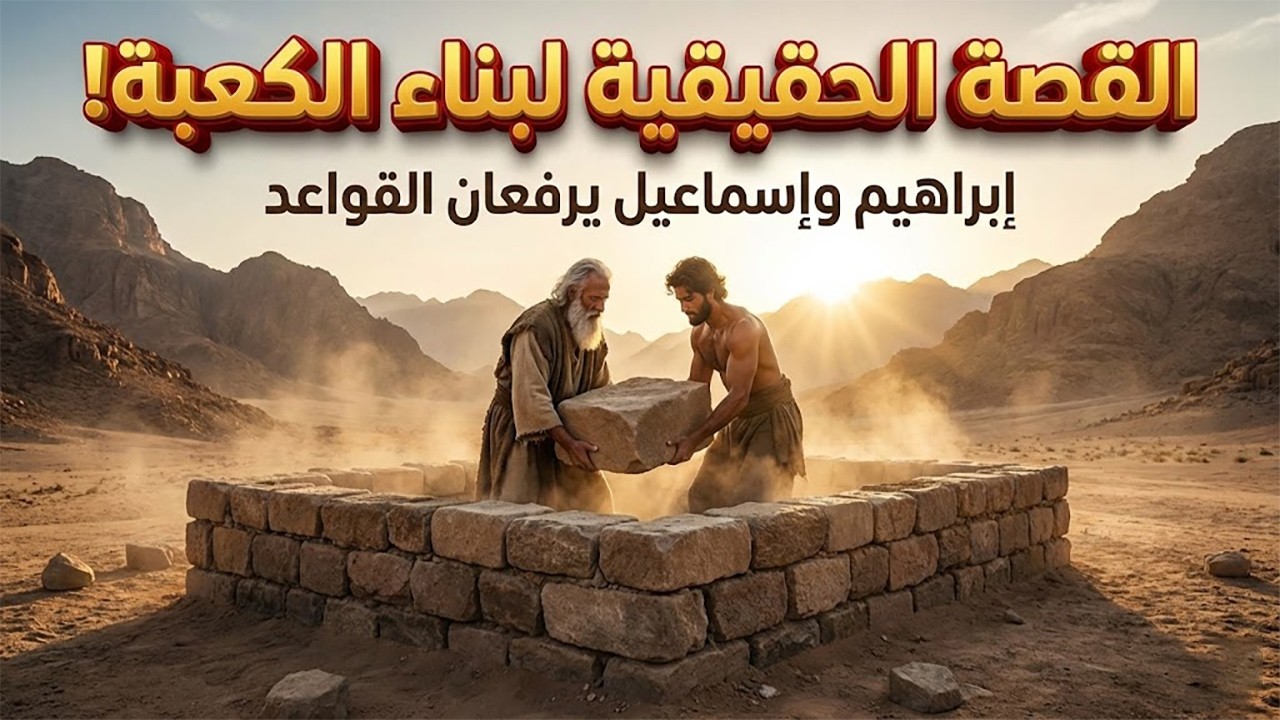 اللحظة التاريخية! كيف بنى إبراهيم وإسماعيل الكعبة المشرفة؟ القصة الحقيقية لرفع القواعد 🕋✨