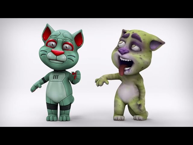 Talking Tom Shorts 3 - Aerobics class=