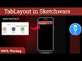 How to Make TabLayout in Sketchware