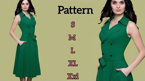 Sewing Pattern for Women’s Dress | Step-by-Step Tutorial with Notched Collar Drafting