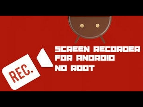 How to record your android screen no root - YouTube