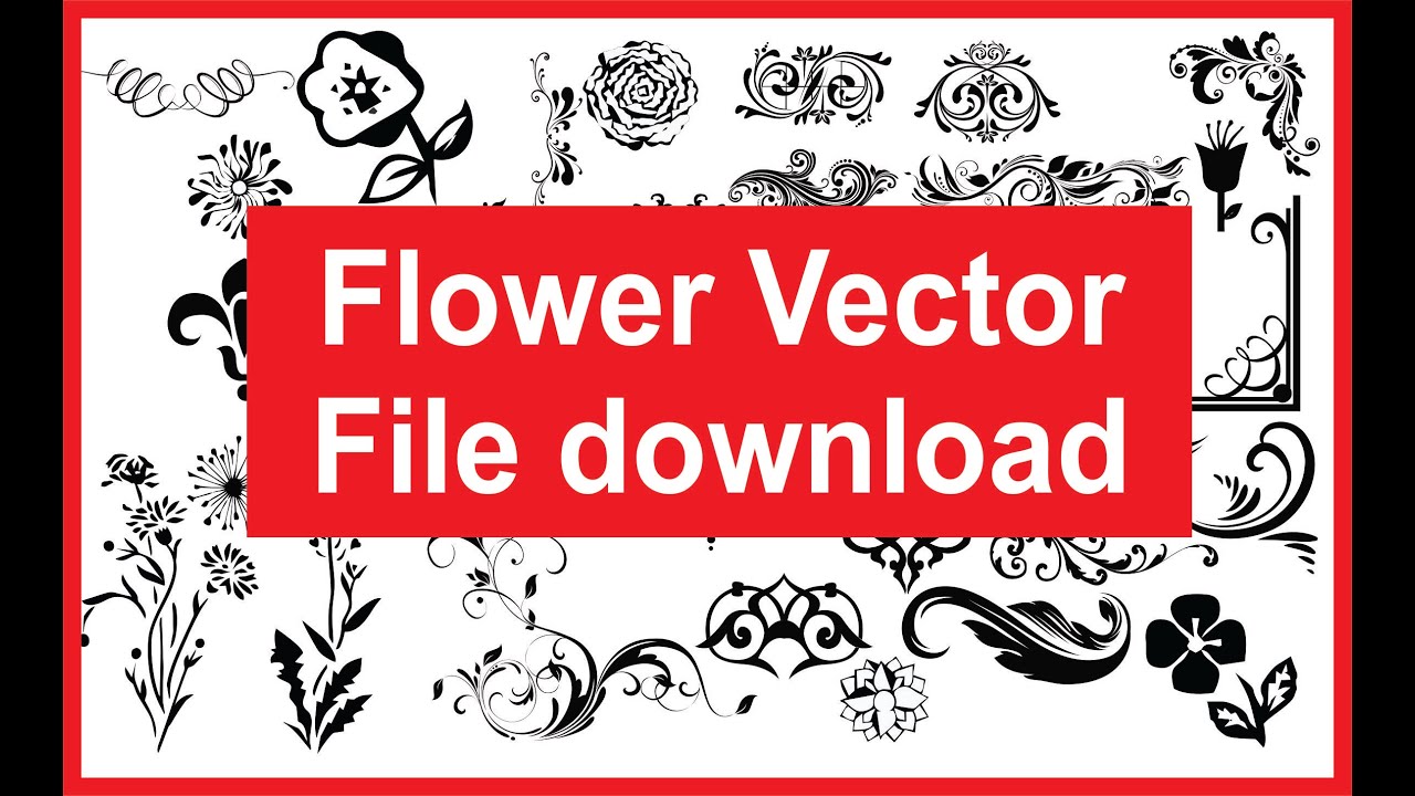 Flower design Vector file | clipart design Part 2 