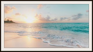 Tropical Beach Frame TV Art | Beach Sunset Relaxing TV Wallpaper | TV Art Home Decor