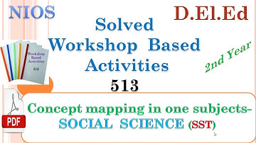Solved WORKSHOP BASED ACTIVITIES 513 - 1. Concept mapping in SOCIAL SCIENCE subject ....
