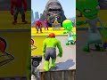 GTA 5 Epic Ragdolls Nick Hulk & Scary Teacher Vs King Kong ep.26 #shorts