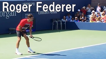 Roger Federer practice【Us Open 2017】 フェデラーの練習 全米オープン2017