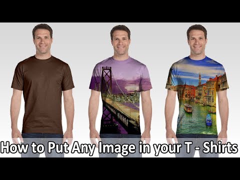 How to Put images on T - Shirts in Photoshop . | Photoshop Tutorial