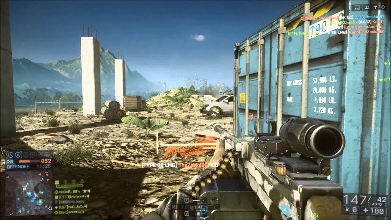 BF4 Flawless Rush gameplay type 88 LMG