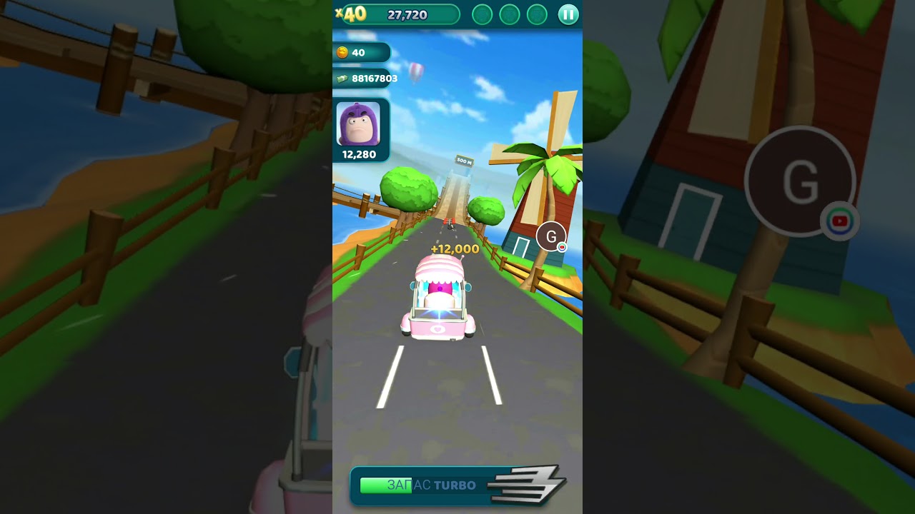 Oddbods Turbo Run  - CHRISTMAS NEWT Funny 