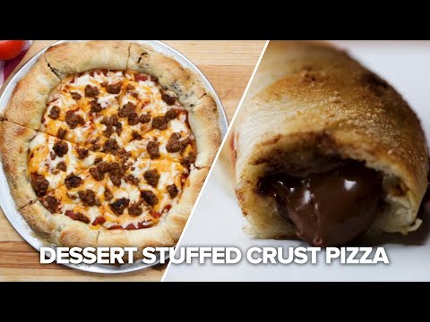 Dessert Stuffed Crust Pizza • Tasty