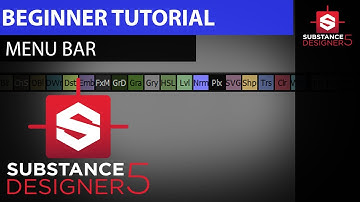 Substance Designer 5 Tutorial - Beginner - Menu Bar