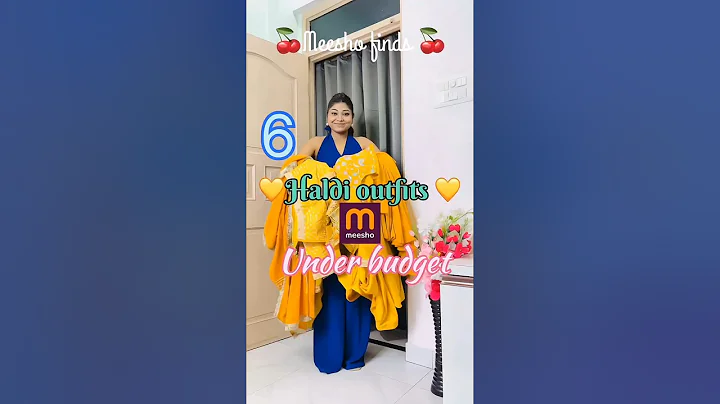 Meesho Haldi outfits for shadi season 💛✨🪷🌈 (Check Community Post for all the links) 💕 #haldioutfit