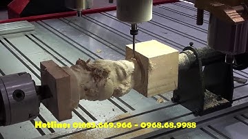 Máy cnc 3D kết hợp đục tượng 4D