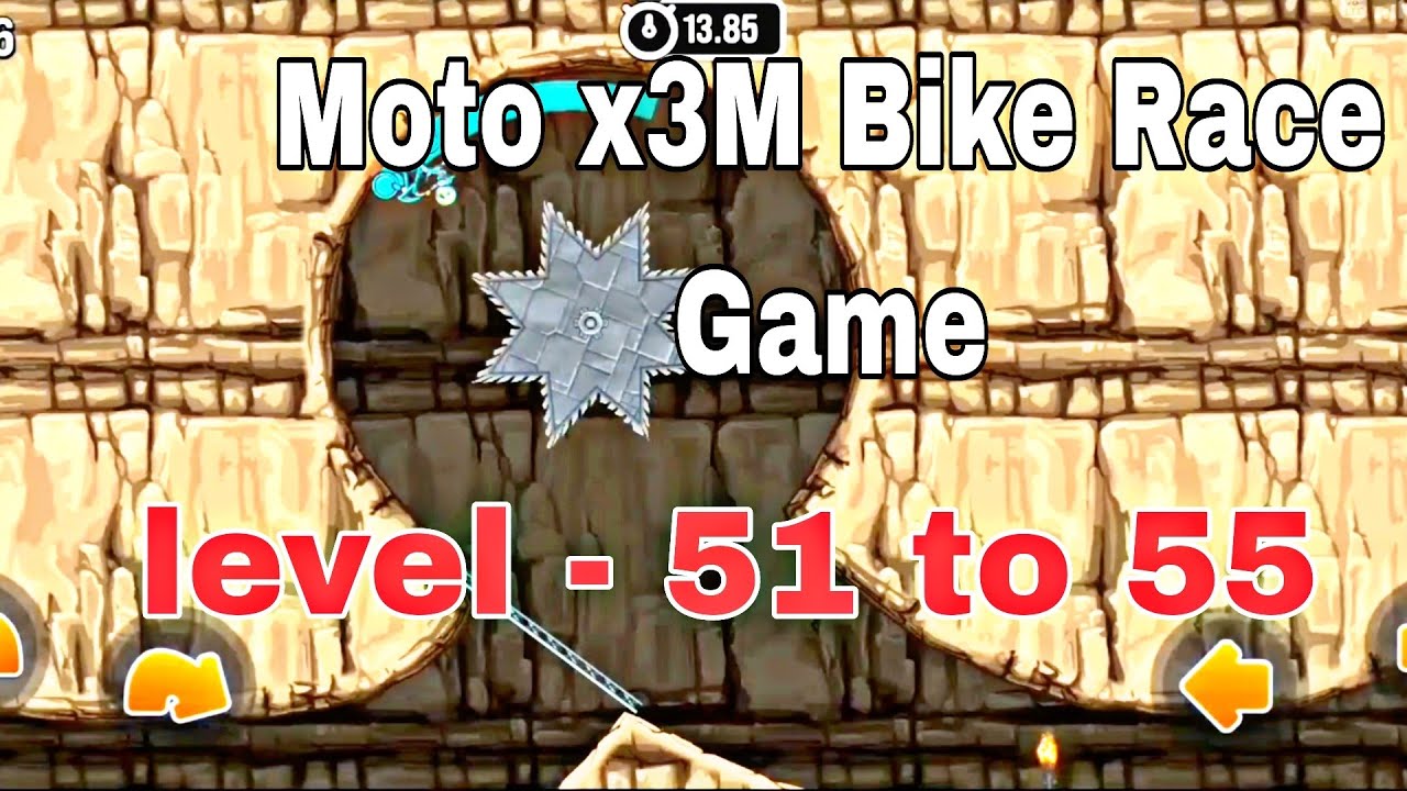 Moto X3M bike race game of level - 51 to 55 all Level finished # ...