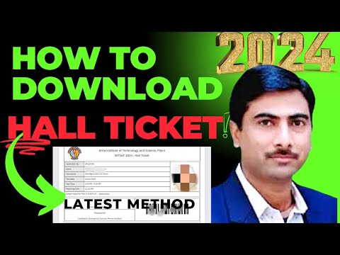 How to download bitsat hall ticket 2024 LATEST METHOD