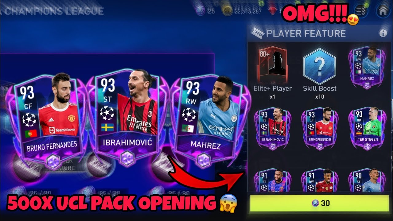 FIFA MOBILE 22 • 500x UCL PACK OPENING | UCL PACKSANITY 🤯