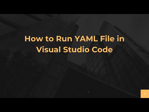 How to Run YAML File in Visual Studio Code