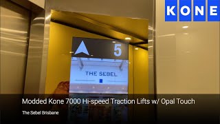FROM DELTA TO OPAL | The Sebel Brisbane | Modded Kone 7000 Hi-speed Traction Lifts