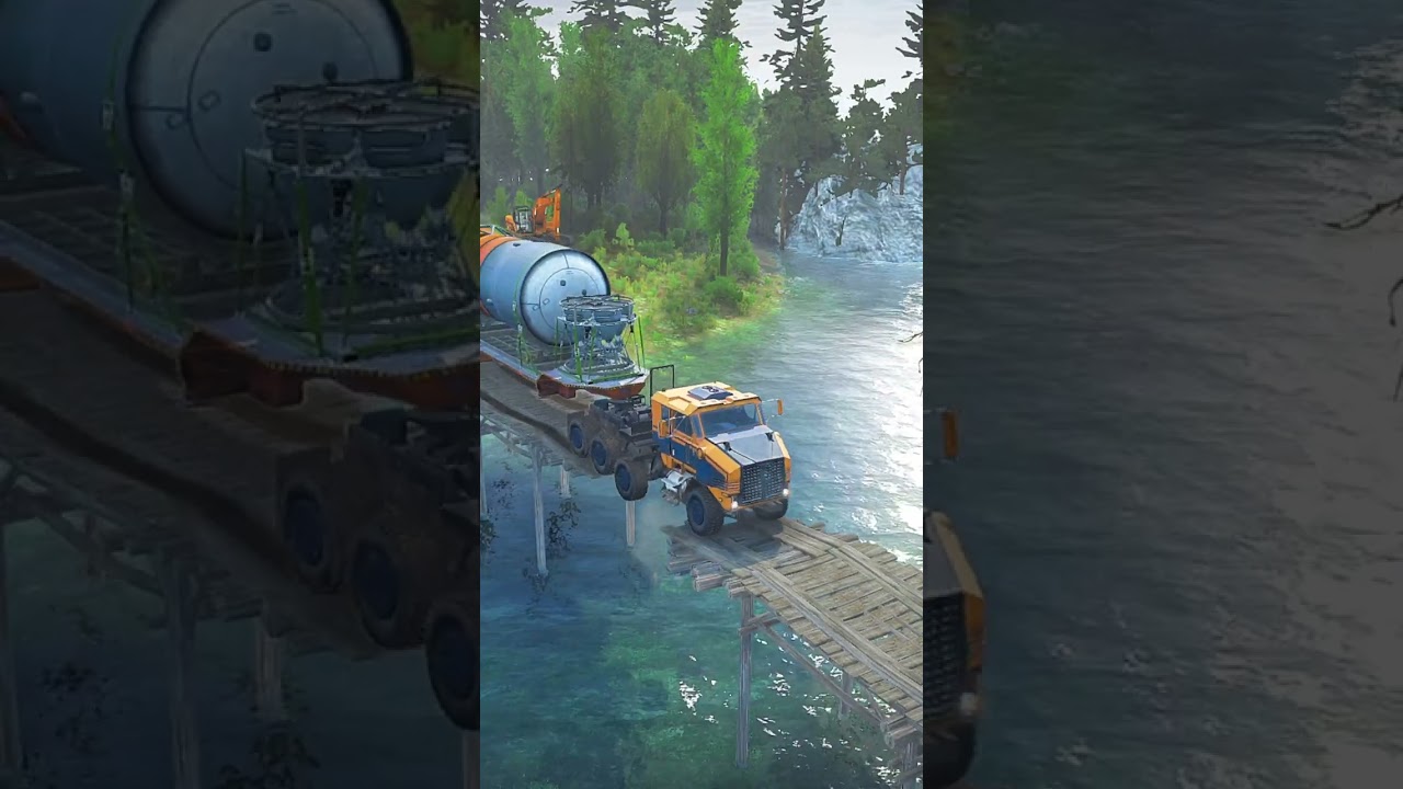 What Happens When A Heavy Cargo Truck Meets A DANGEROUS Bridge #9