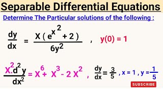 Separable Differential Equations With Initial Value Problems ODE IVPs Engineering Mathematics Calcul