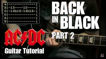 Back in Black - (AC/DC) Lesson part 2