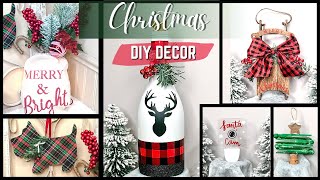 DIY Dollar Tree Christmas Decor Ideas l CHRISTMAS Dollar Tree DIYs 2021 l GIVEAWAY!!