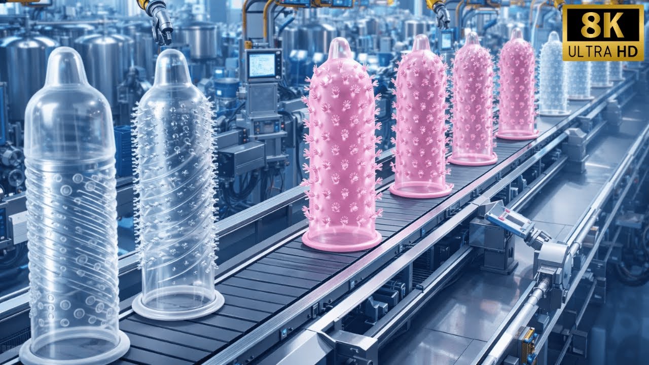 How is The manufacturing process of ribbed and textured condoms in China actually done?
