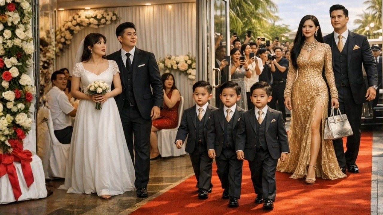Chê Vợ Cũ Nghèo Giữa Đám Cưới Xa Hoa, Hắn Chết Lặng Khi Cô Bước Vào Cùng Tỷ Phú Và Cặp Sinh Ba
