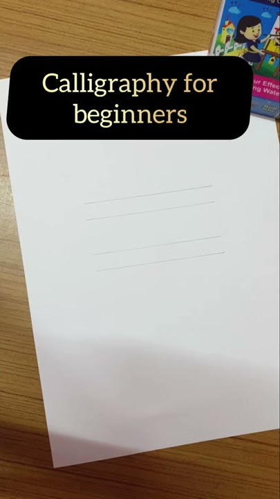 Calligraphy for Beginners 3 – The Brush Pen Letters