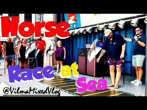 Horse Racing Game at Sea @VilmaMixedVlog