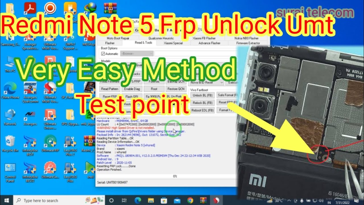 redmi note 5 frp umt