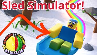 Playing Sled Simulator! ❄️