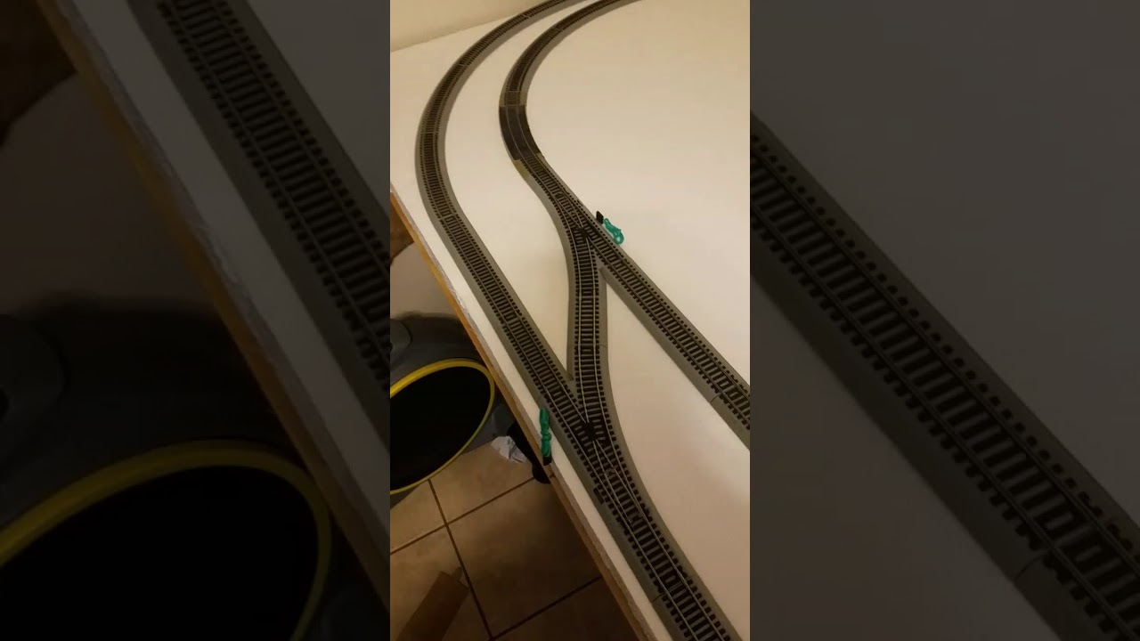 HO scale train layout. Right turnouts are on! - YouTube