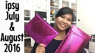 A DIFFERENT UNBOXING: ipsy Glam Bags | JULY & AUGUST 2016