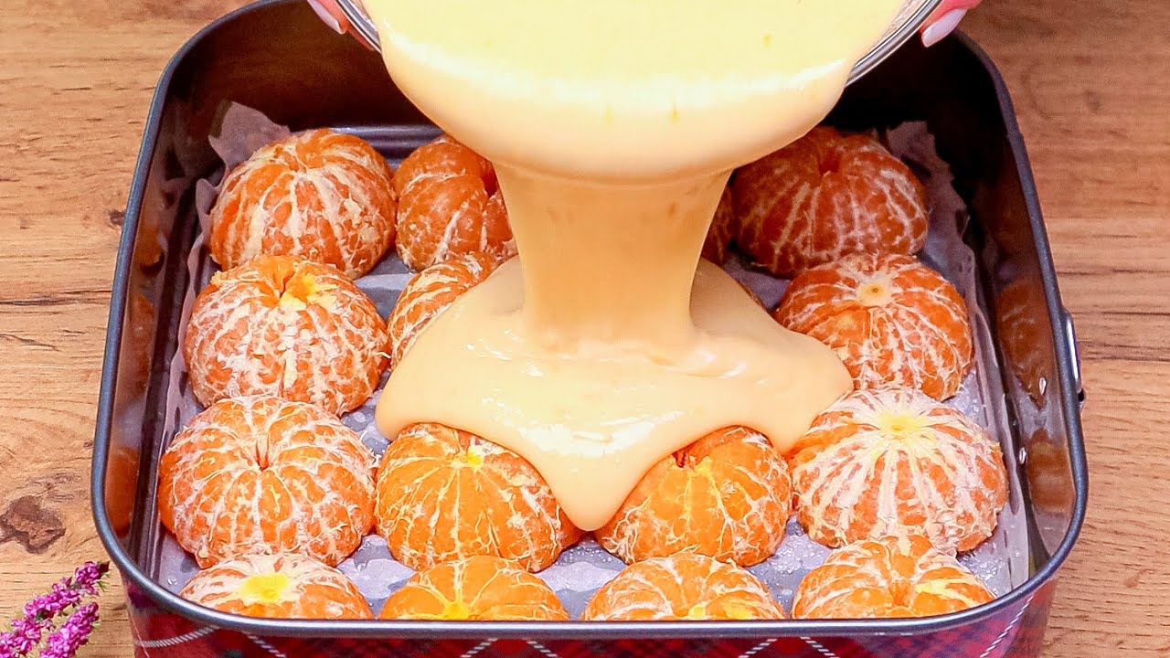 Con Questa TORTA 🍊Dimentica Tutti i Tipi di TORTA! Deliziosa torta al mandarino in 10 minuti!