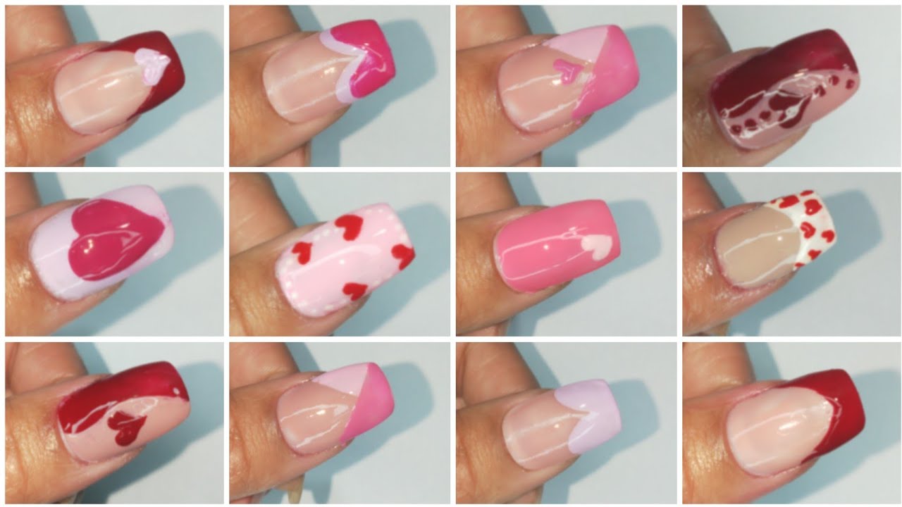 Valentine's Day Nail Art Compilation:10+ Cute Ideas!