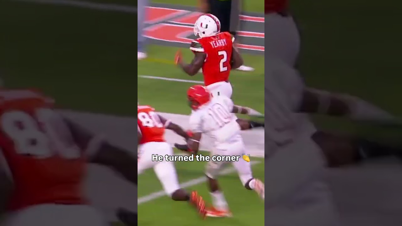 What a run π± #miamihurricanes #accfootball #collegefootball