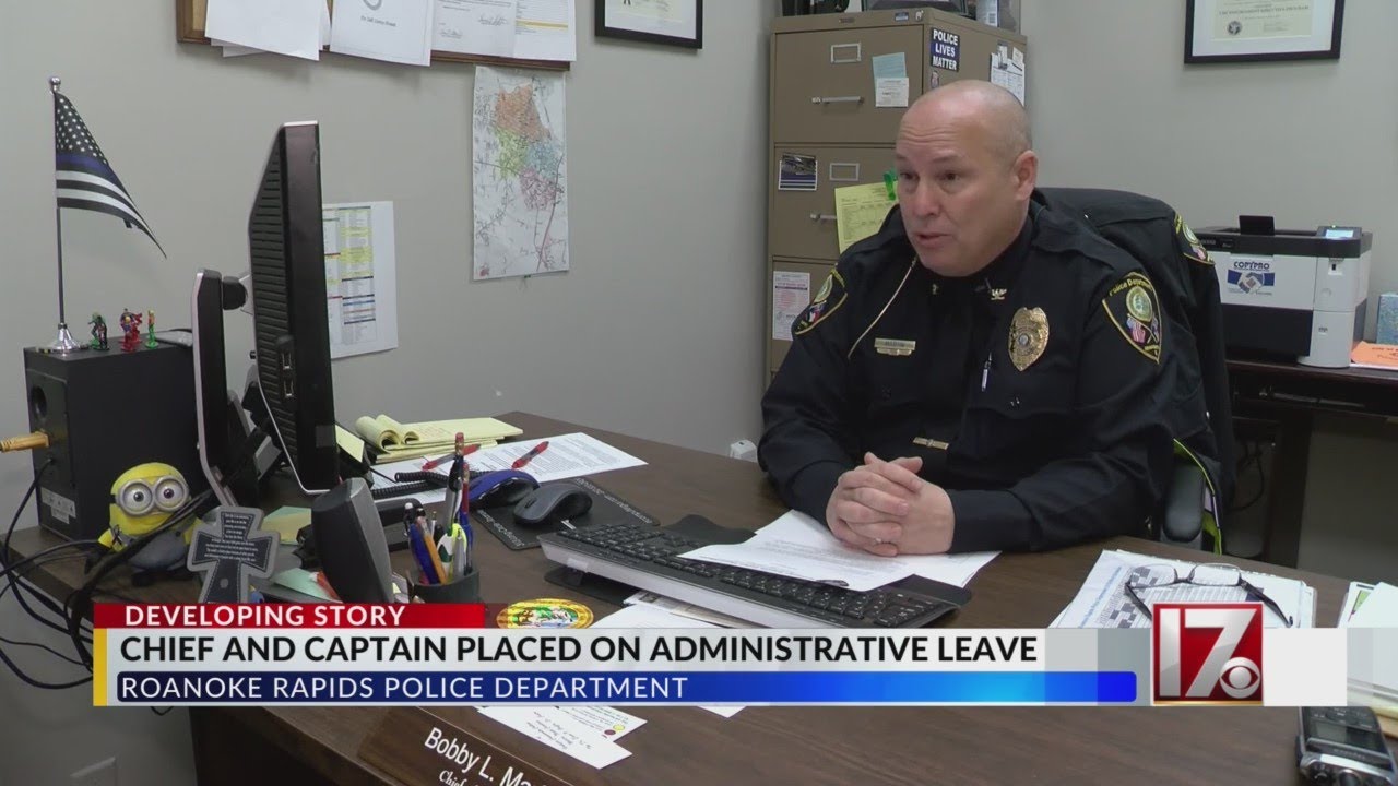 Roanoke Rapids chief and captain placed on leave - YouTube