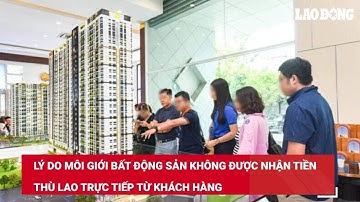 Lý do môi giới bất động sản không được nhận tiền thù lao trực tiếp từ khách hàng | Báo Lao Động