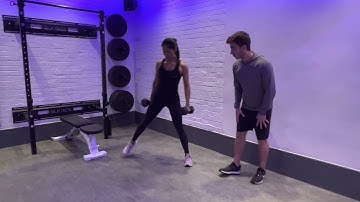 How To: Dumbbell Clock Lunge Series