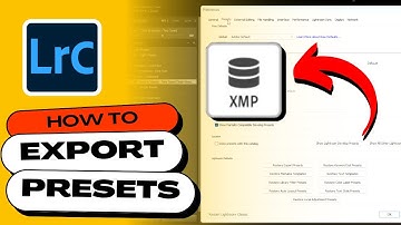 How to SAVE & EXPORT PRESETS in Lightroom