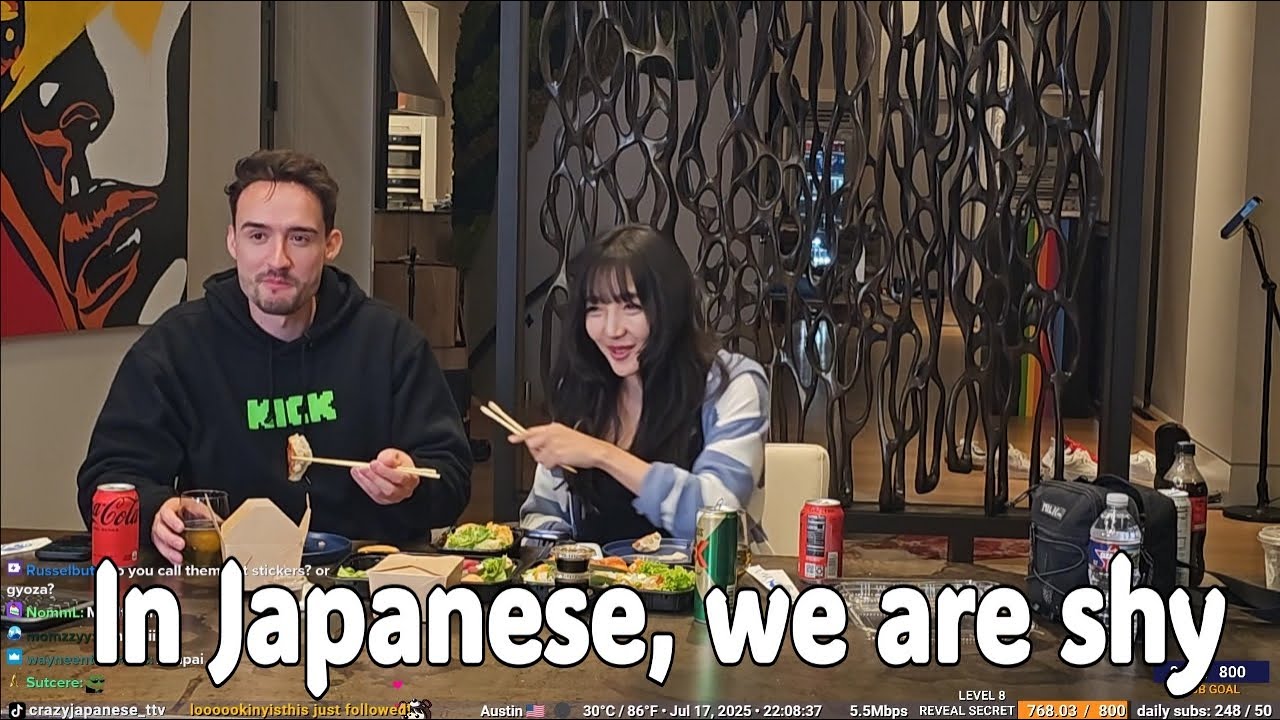 Tanuki is flustered after meeting eye contact with Arther