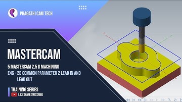 Mastercam- 2D common Parameter  2 and Lead in and lead out