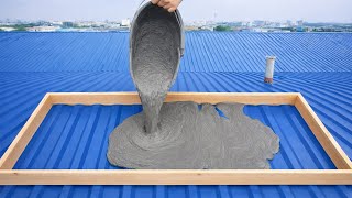 Download Lagu Giet cement op een golfplaten dak - het resultaat zal miljoenen mensen verbazen. MP3