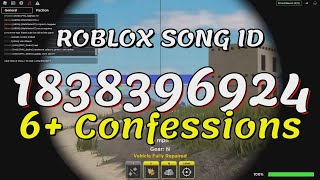 6 Confessions Roblox Song Idscodes