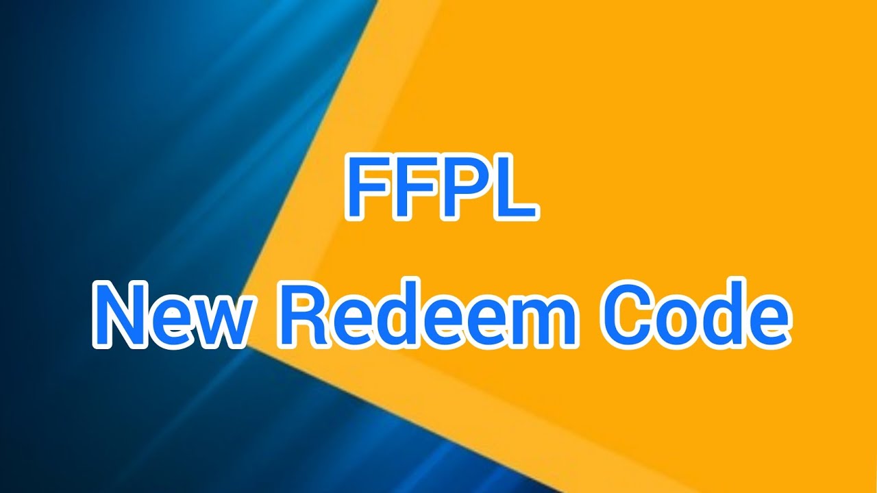 FFPL REDEEM CODES || NEW REDEEM CODE FFPL