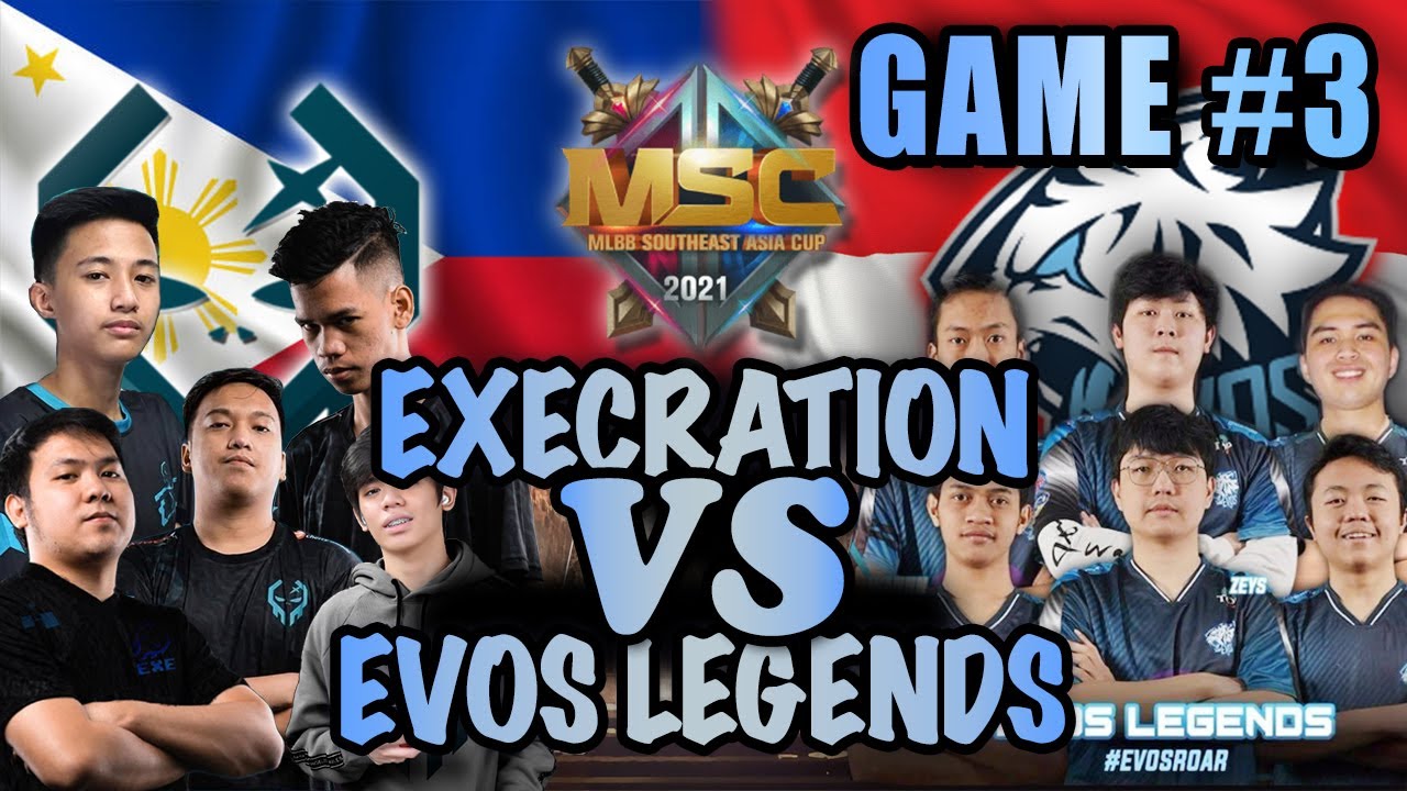 HARD GAME! Game #3 | MSC 2021 Execration vs Evos Legends