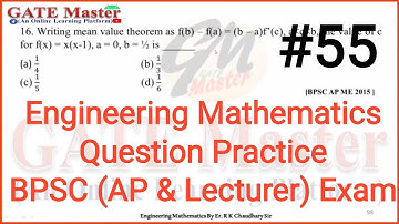 #55 Daily Question Practice of Engineering Mathematics for BPSC (Assistant Professor & Lecturer)