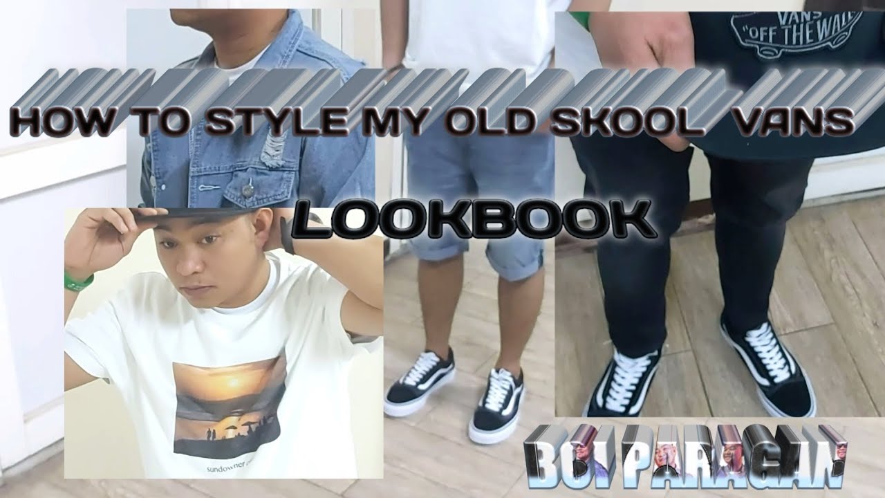 How to style vans old skool classic lookbook - YouTube