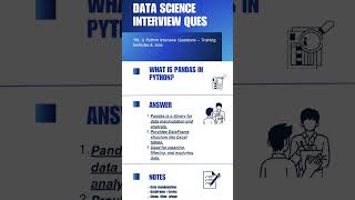 Pandas in python | Data Science Interview Questions 🔥 #shortsfeed #python #interview #shorts #viral